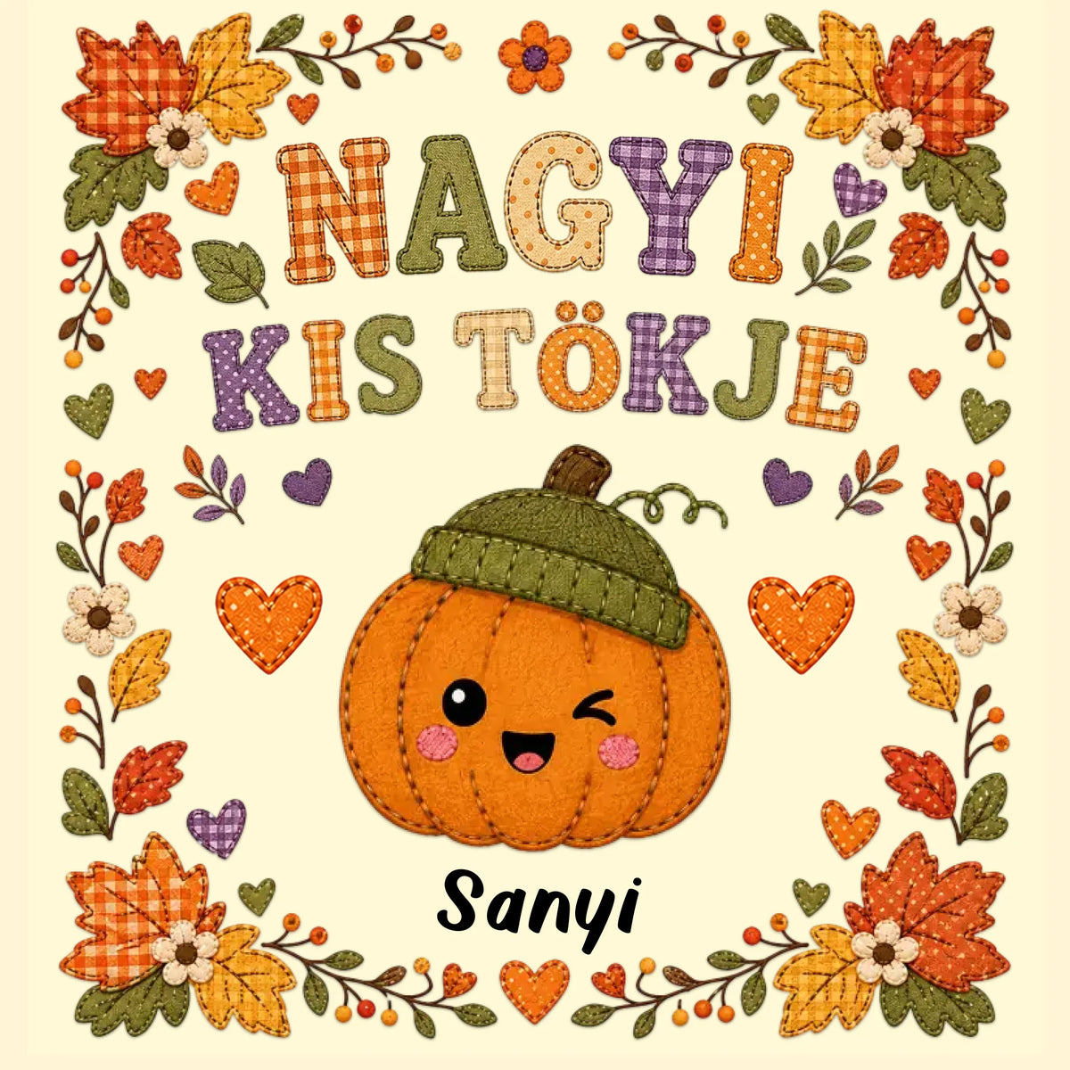 Őszi párna kistökökkel
