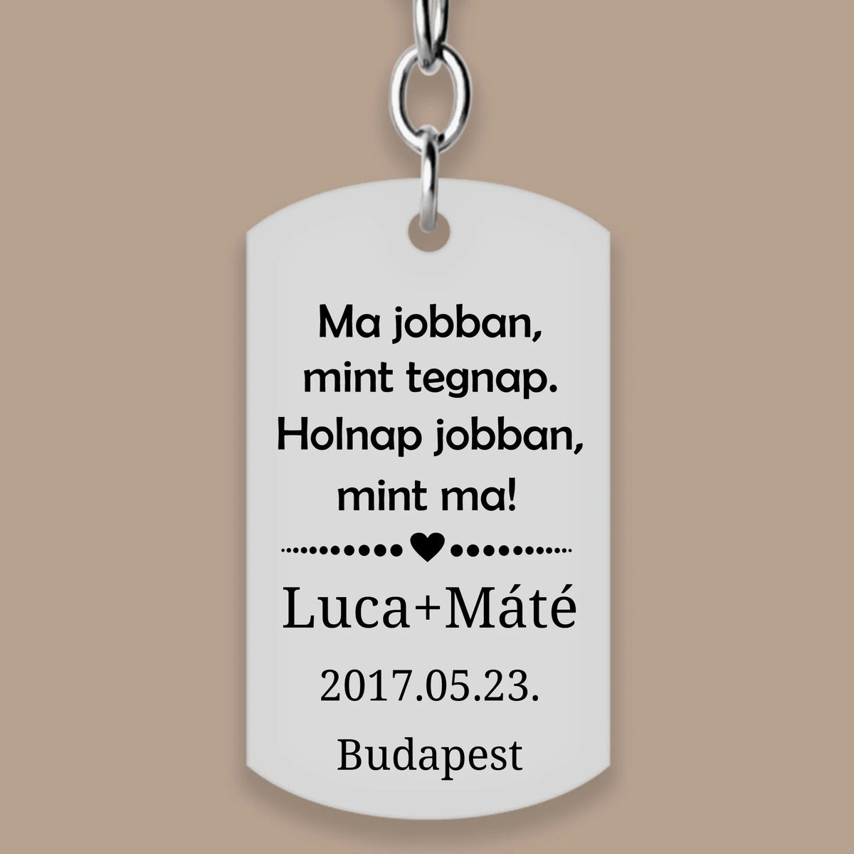 Évforduló ajándék | Ma jobban kulcstartó