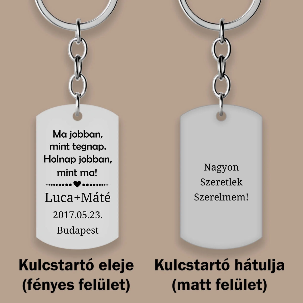 Évforduló ajándék | Ma jobban kulcstartó