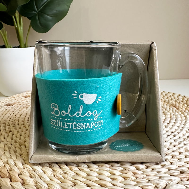 Szülinapi teásbögre, boldog születésnapot felirattal