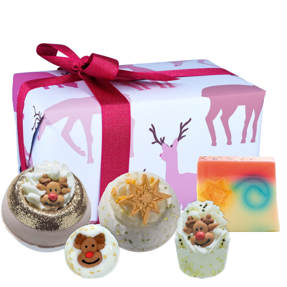 Piros orrú Rudolf ajándékcsomag