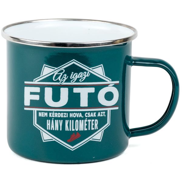 Ajándék futóknak - futós fémbögre