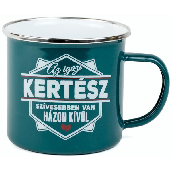 Ajándék kertészkedőknek - fémbögre