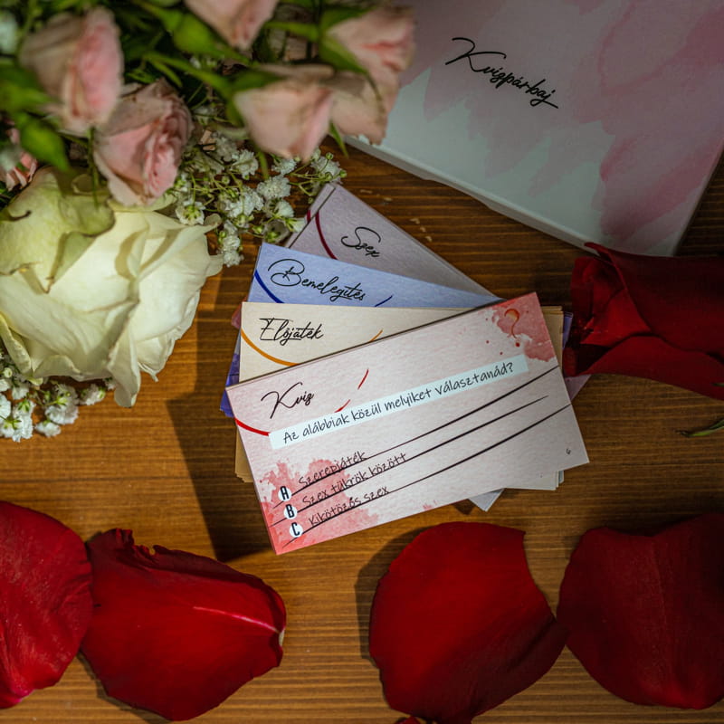 Erotikus kvízjáték pároknak, szerelmes ajándék