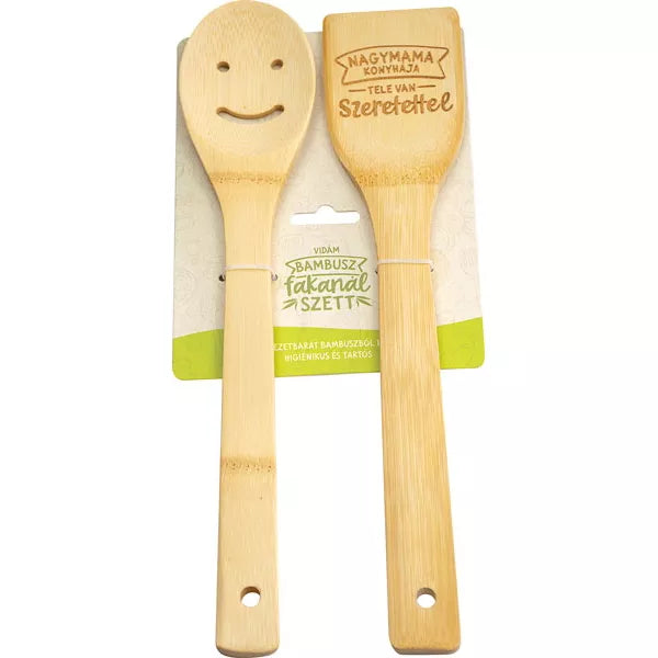Bambusz fakanál szett nagymamáknak