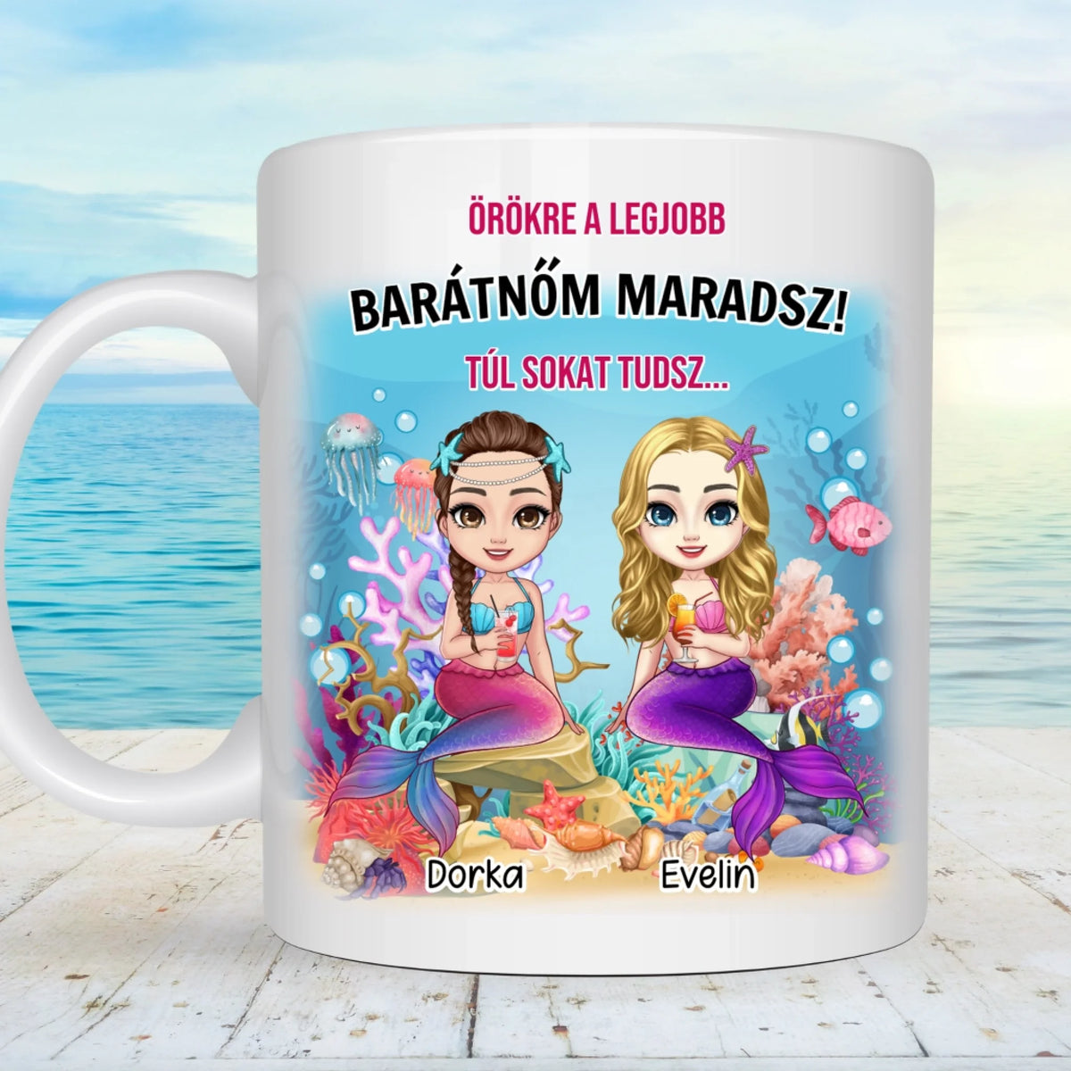 Sellős bögre legjobb barátnőknek
