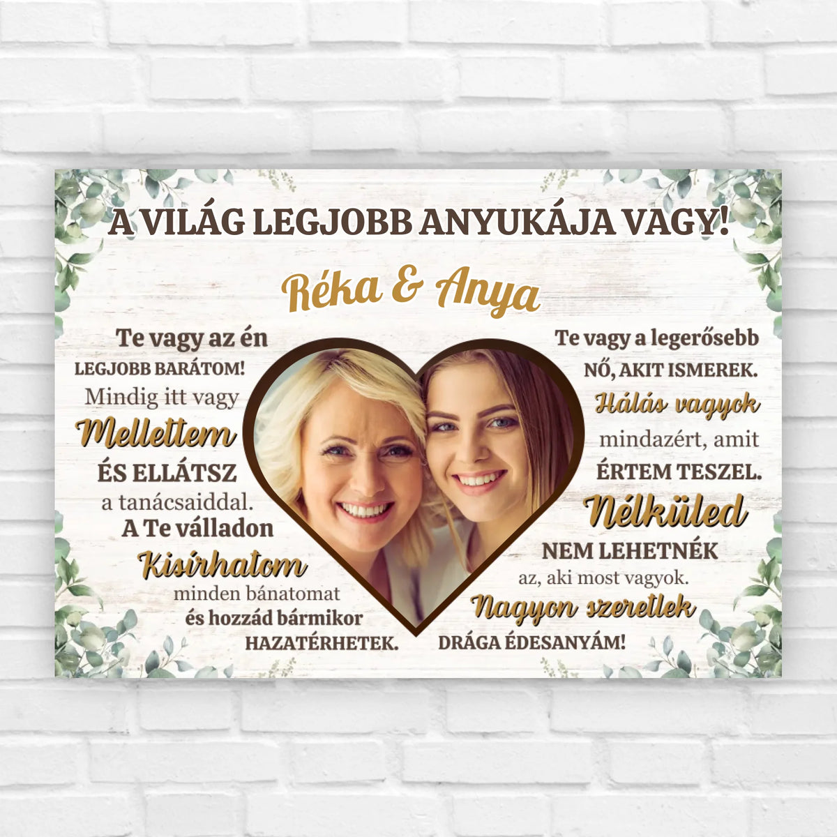 anyák napi fényképes ajándék