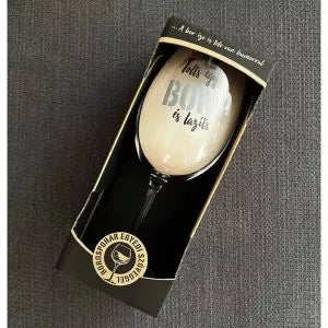 borospohár egyedi szöveggel