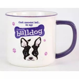 Kerámia bögre kutyás gazdinak-Francia bulldog