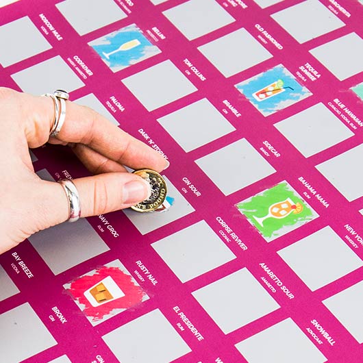 Kaparós poszter - 100 koktél amit meg kell kóstolnod, kaparós ajándék