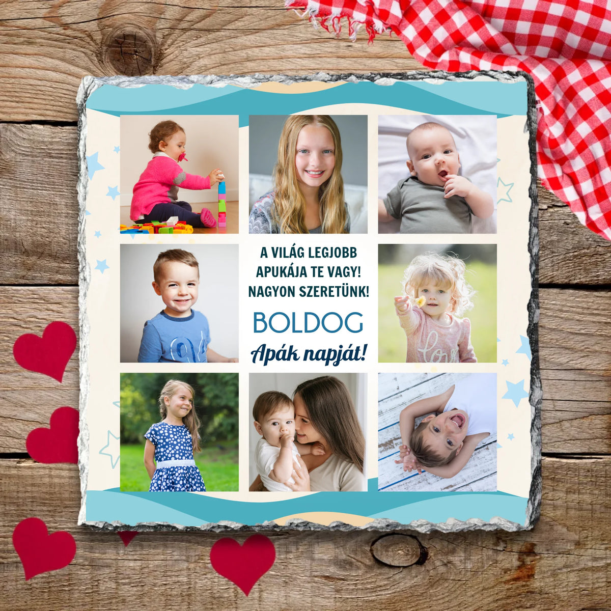 fényképes apák napi ajándék ötlet