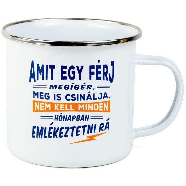 Top Pasik fémbögre, Férjeknek