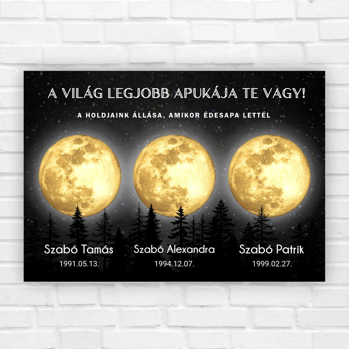 holdfázis falikép apák napjára