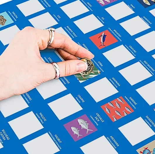 horgász ajándék - kaparós poszter, ötletes ajándék horgászoknak