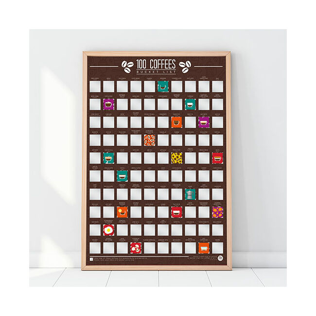 Kaparós poszter - 100 kávé amit meg kell kóstolnod