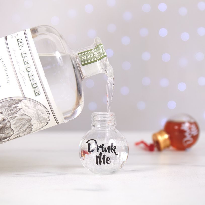 karácsonyi ajándék férfinak, drink me karácsonyfadísz