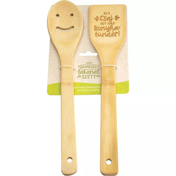 Bambusz fakanál szett nőknek