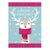 Karácsonyi rénszarvasos mini képeslap