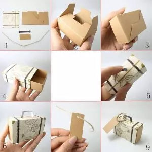 Mini bőröndös doboz