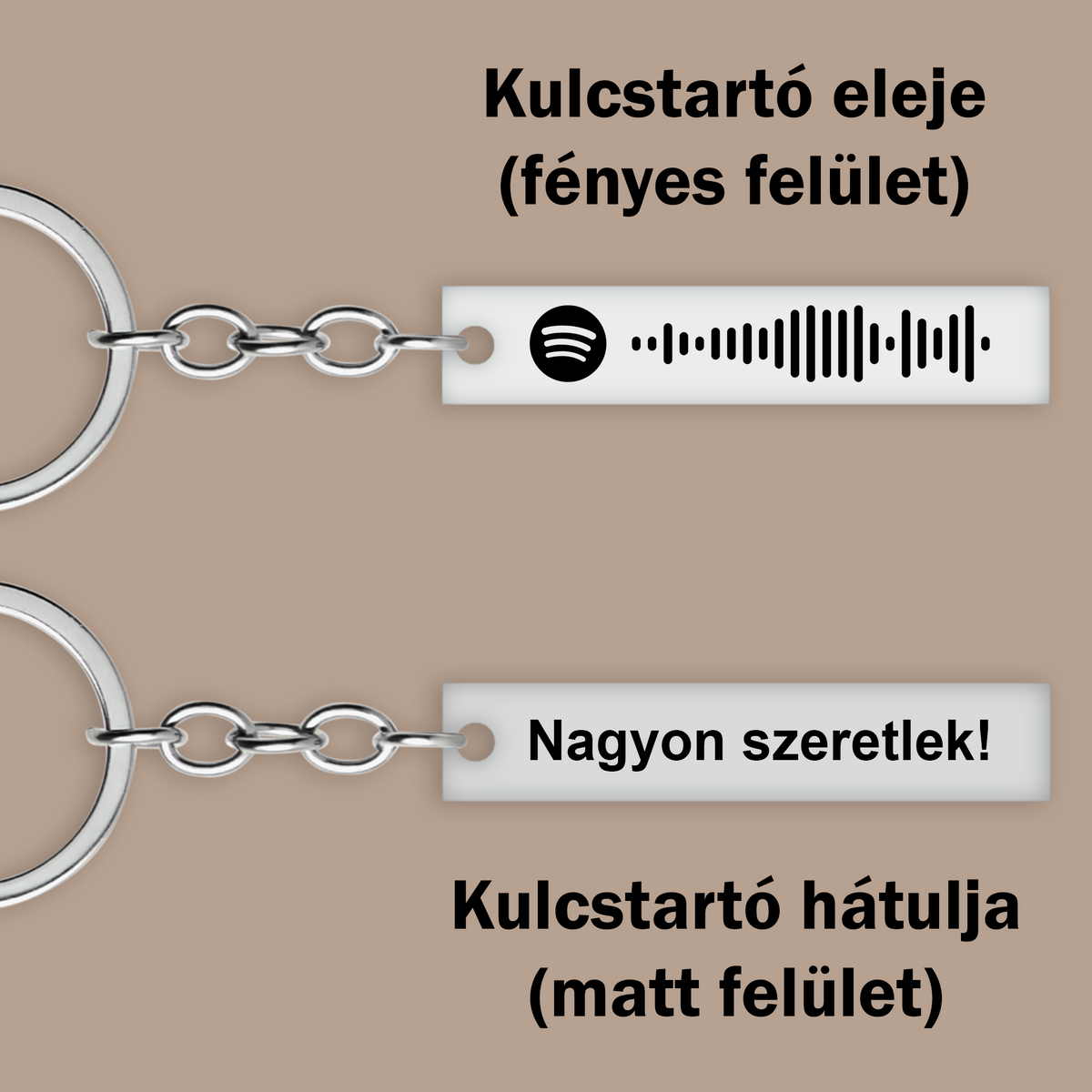 spotify kulcstartó