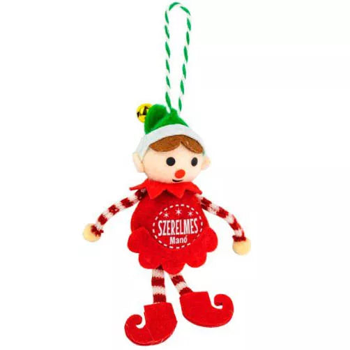 Karácsonyi manó - Szerelmes felirattal