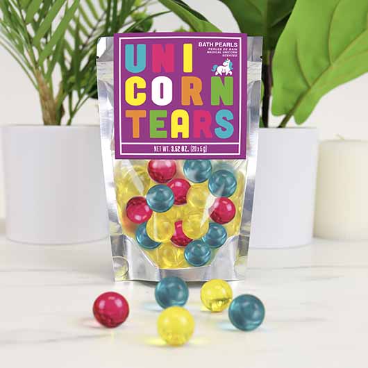Színes, unikornisos fürdőbomba szett