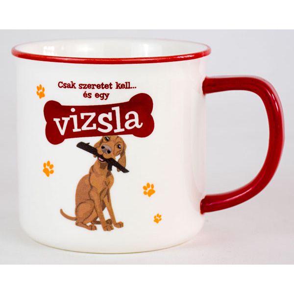 Kerámia bögre kutyás gazdiknak-Vizsla
